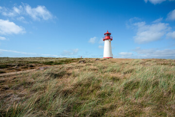 Wall Mural - lighthouse list west along the north sea coast, sylt, schleswig-holstein, germany