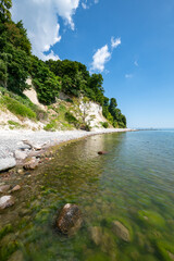 Wall Mural - chalk cliffs in summer, rügen (ruegen) island, mecklenburg-vorpommern, germany