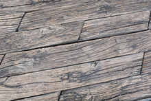 Light Brown Wood Planks. Old Wooden Surface. Vintage Background For Poster, Calendar, Post, Screensaver, Wallpaper, Postcard, Banner, Cover, Website, Copy Space For Your Design Or Text