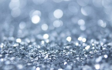 Wall Mural - abstract blurred gray and white bokeh background concept shiny blurred lights ,christmas background 