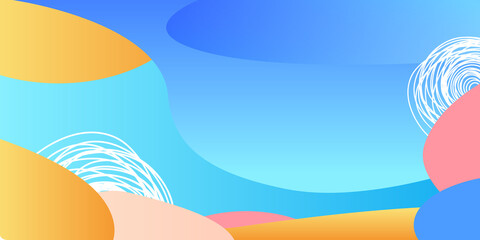 Wall Mural - Abstract creative backgrounds in minimal trendy style with copy space for text.