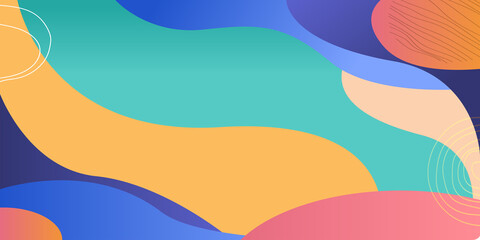 Wall Mural - Abstract creative backgrounds in minimal trendy style with copy space for text.