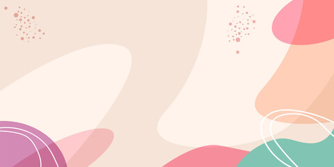Wall Mural - Abstract creative backgrounds in minimal trendy style with copy space for text.