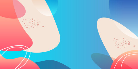 Wall Mural - Abstract creative backgrounds in minimal trendy style with copy space for text.