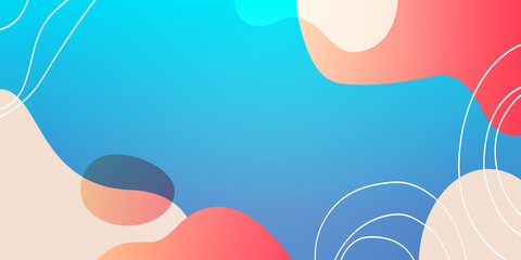 Wall Mural - Abstract creative backgrounds in minimal trendy style with copy space for text.