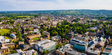 The Aerial View Of Oxford City Center In Summer, UK