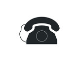 Fototapeta  - Phone icon, telephone symbol. Call icon vector illustration.