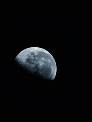 Wall Mural - the moon is earth's only natural satellite. at about one-quarter the diameter of earth