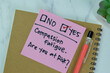 © syahrir - Concept of Compassion Fatigue, Are you at risk? He choose Yes write on sticky notes isolated on Wooden Table.