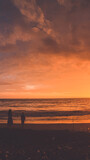 Fototapeta Morze - sunset at the beach