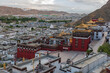 Aerial view of the Tashilhunpo Monastery in Shigatse, Tibet.