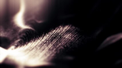 Poster - Futuristic abstract defocused particles wave pattern flowing motion background