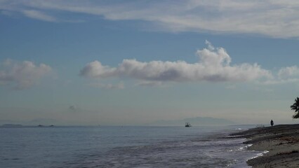 Wall Mural - Early morning beach walk oriental Mindoro Philippines