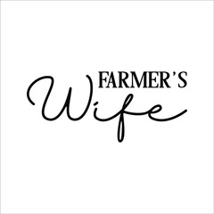 Wall Mural - farmer's wife design eps