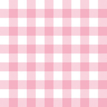 Pastel Pink Plaid Gingham Background. Checkered Pattern.