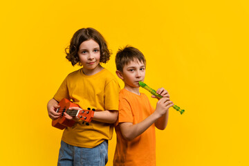 Two School Children