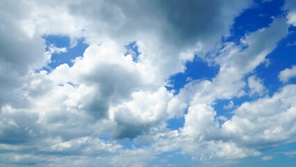 Poster - 青空に浮かぶ雲　ノーマルスピード