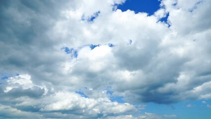Leinwandbilder - 青空の雲の流れ　ノーマルスピード