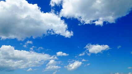 Canvas Print - 青空と雲の風景