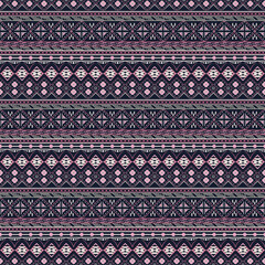Wall Mural - ethnic tribal seamless pattern for textiles. songket motif.