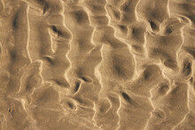 Strukturen Und Muster Im Sand Bei Ebbe