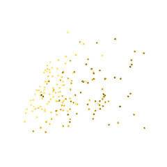 Wall Mural - star confetti, party decoration isolated on white background with clipping path.