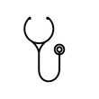 Stetoskop  ikona wektorowa