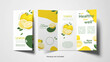 © Daniel - Print-ready triptych design of citrus fruits