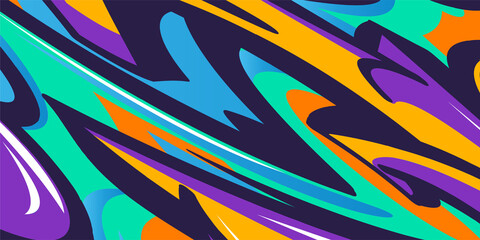 graffiti vector colorfull patten wallpaper art
