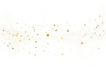 Wall Mural - Light gold glitter round confetti background.