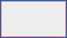 The United States Of America Frame With Transparent Background. Vector Design.  