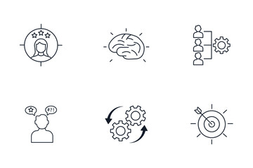 Wall Mural - competence icons set . competence pack symbol vector elements for infographic web