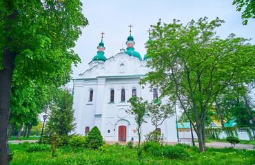 Sticker - The St Cyril Church and its park, Kyiv, Ukraine