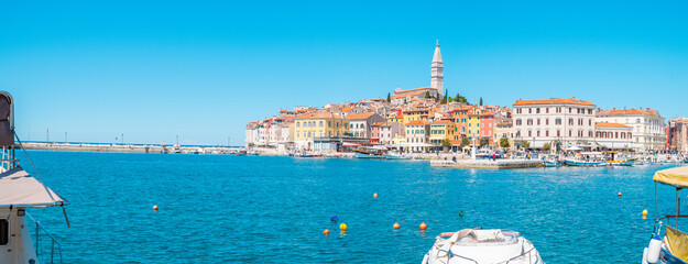 Wall Mural - Beautiful city of Rovinj, Croatia, in summer