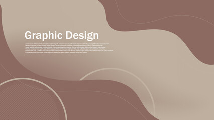 Wall Mural - abstract minimal dynamic curve and circle element layout background