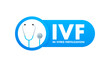 In vitro fertilization. Ivf treatment. Vector illustration.