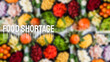 Leinwandbild Motiv The food shortage white text on food background 3d rendering