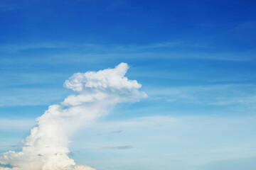 Wall Mural - the sky is blue with clouds, beautiful by nature.