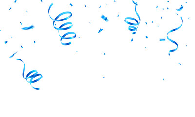 vector background image with confetti Blue for parties or celebrations.