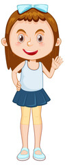 Poster - Cute girl cartoon character