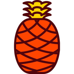 Wall Mural - Pineapple Icon