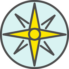 Sticker - Compass Icon