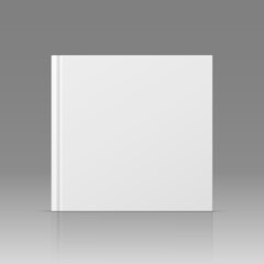 Wall Mural - closed square hardcover book, catalog or magazine mockup