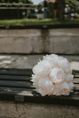 Wall Mural - wedding bouquet on the table