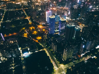  Aerial view of landscape in Shenzhen city,China