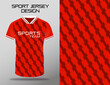 Fabric Textile Design for Sport Soccer Football Team Jersey or Volleyball & Badminton Club Uniform with Mockup	