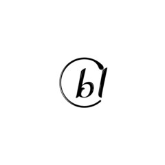 BL stylish fashion logo initial concept with high quality logo design