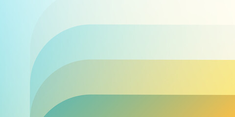 Wall Mural - Colorful Curving Semi Transparent Lines - Minimalist Bright Abstract Geometric Gradient Background Composition in Editable Vector Format