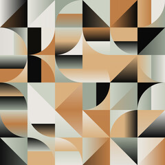 Poster - Geometric Abstract Pattern Graphics Made With Vector Geometric Shapes And Forms