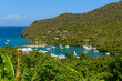 canvas print picture - Marigot Bay auf St. Lucia